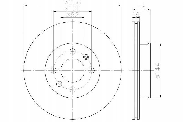фото №1, Textar тормозные диски тормозные 2szt hyundai перед getz 02