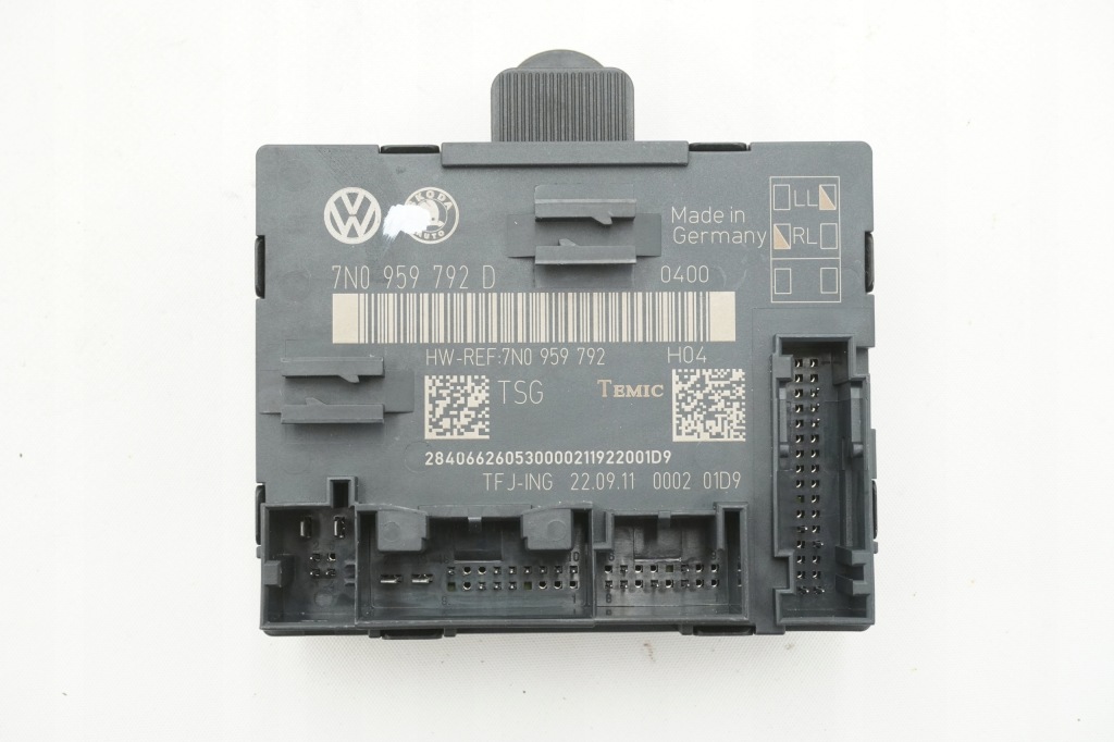 фото №1, Модуль блок управления дверь правый перед vw sharan 7n0959792d
