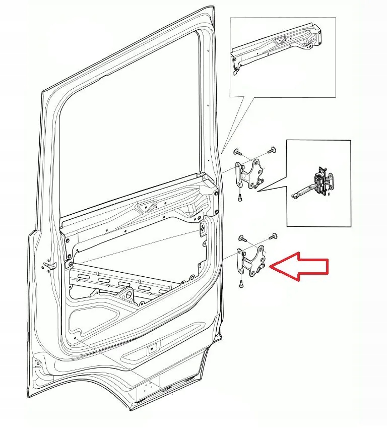 фото №3, Петля двері нижній лівий scania s r g p l 2017-