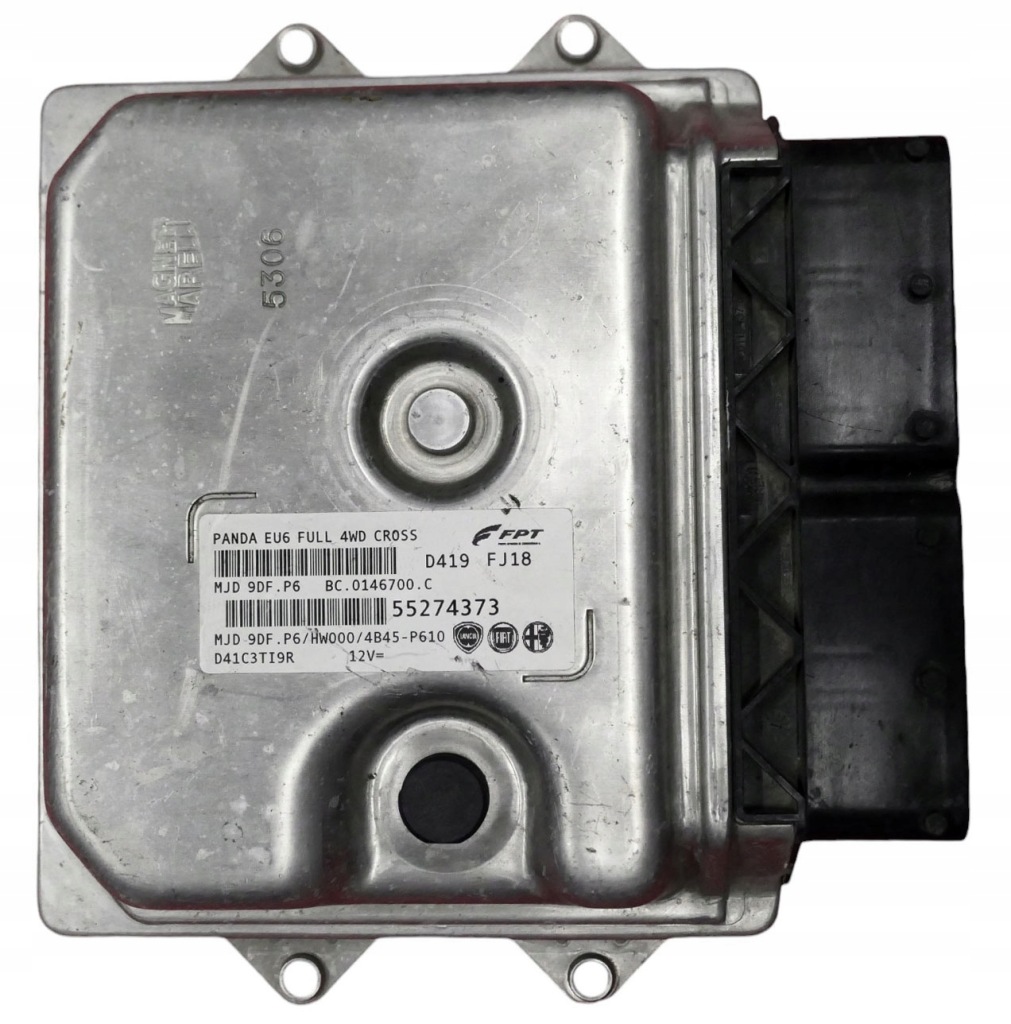 фото №1, Блок управления двигателя fiat panda 55274373 mjd9df.p6 + программирование