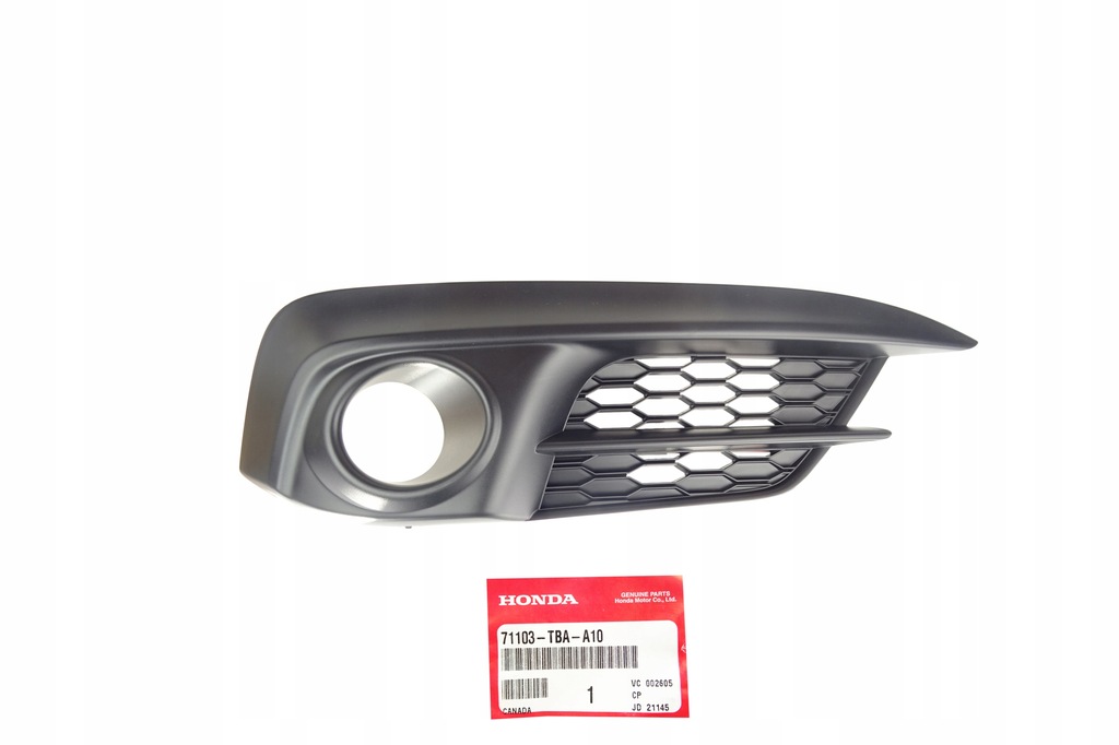 фото №1, Рамка заглушка накладка решітка радіатора бампера na протитуманна фара права honda civic x 16-