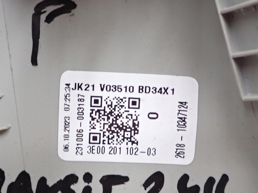 фото №10, Пластик защита стойка правый перед jk21-v03510-bd ford transit custom 24r