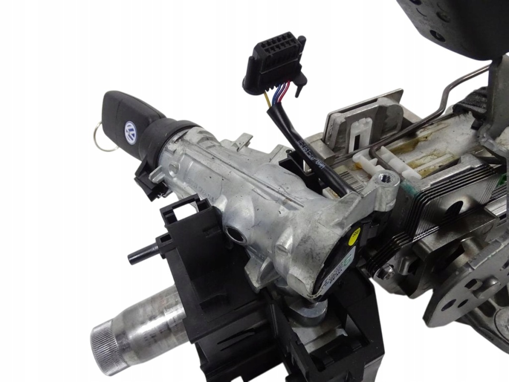 фото №10, Колонка кермова + замок запалювання + ключ з пульт vw golf v 5 2003-2009 eu