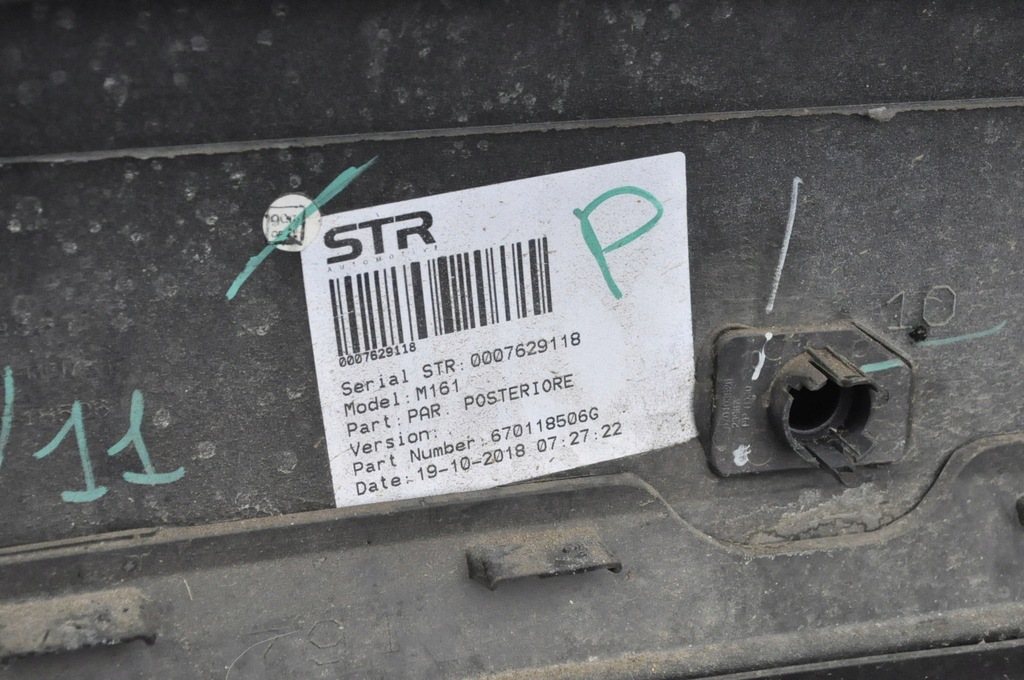 фото №14, Maserati levante s q4 бампер задняя задний pdc nero