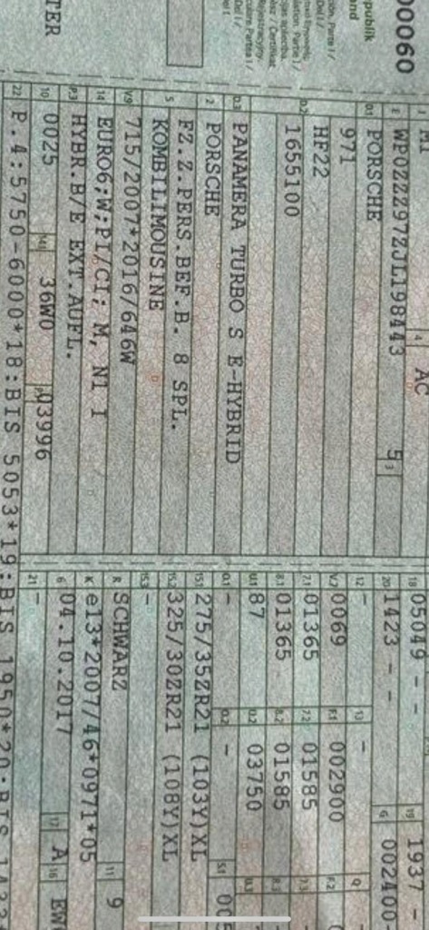 Чверть правий ліва передня перед комплект . porsche panamera 971 1 Недорого