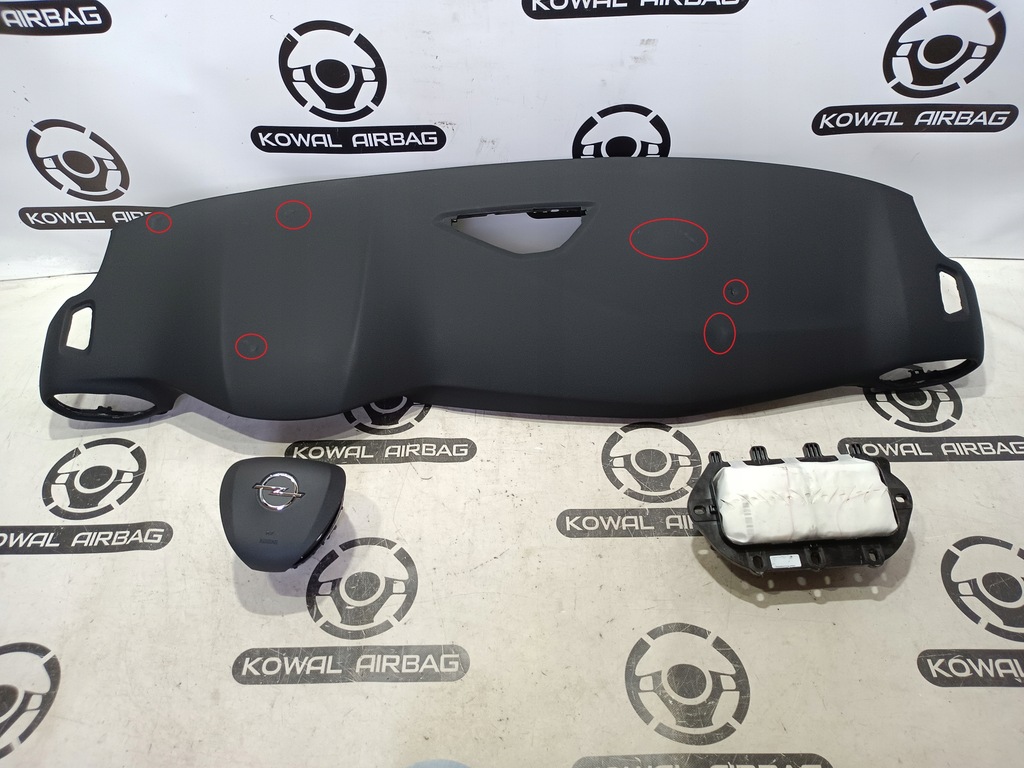 фото №1, Opel crossland панель приладів консоль - накладка подушка безпеки подушки безпеки ремені оригінал