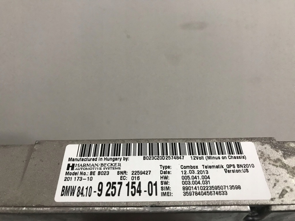 фото №6, Bmw 3 f30 f35 f31 2013 модуль / блок керування bluetooth