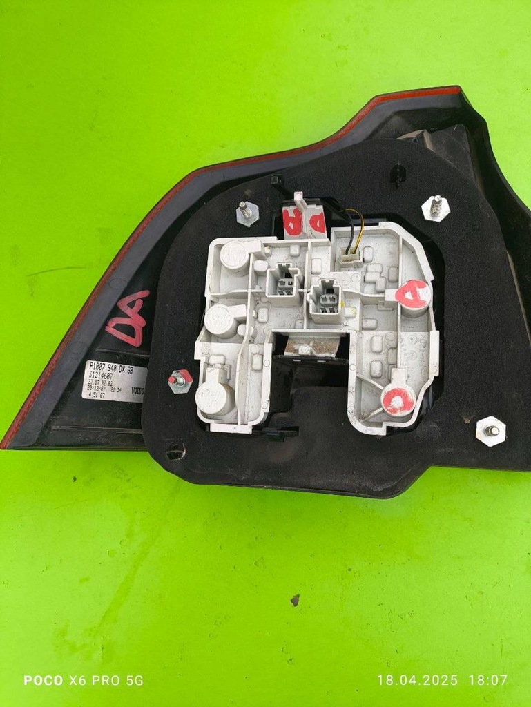 фото №7, Volvo s40 2009 задня права , лампа задня 31214607