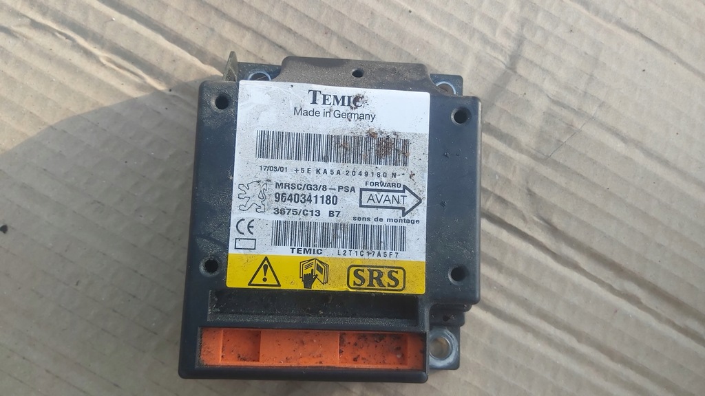 фото №1, Модуль подушка безпеки peugeot 607 9640341180