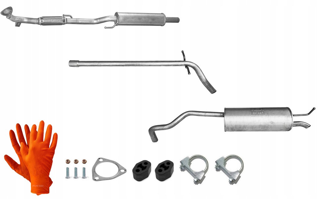 фото №1, Skoda rapid 1.2 mpi 55kw 2013-06/2015 система випускний гасник глушники труба