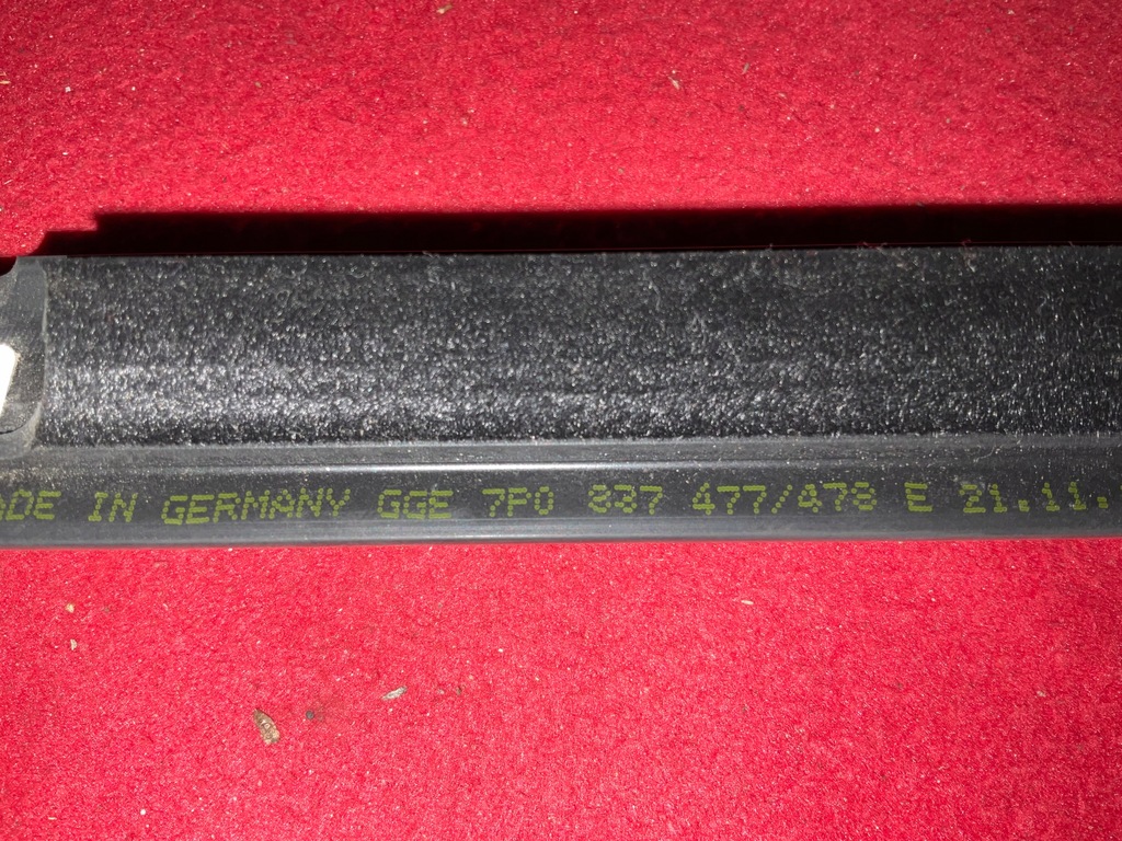 фото №7, Молдинг ущільнювач лівий перед porsche cayenne ii 7p5 7p0837477e оригінал