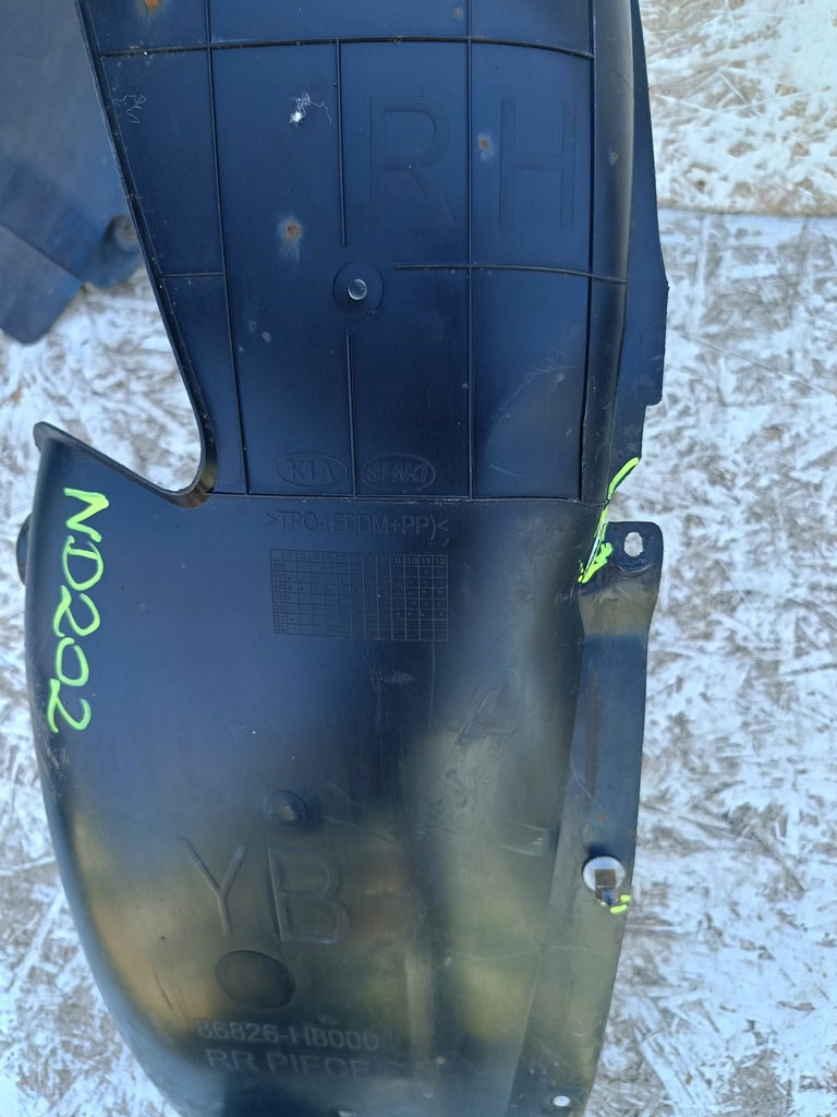 фото №14, Kia rio iv 4 17- подкрылок правый задняя правое задние 86822-h8000 86826-h8000