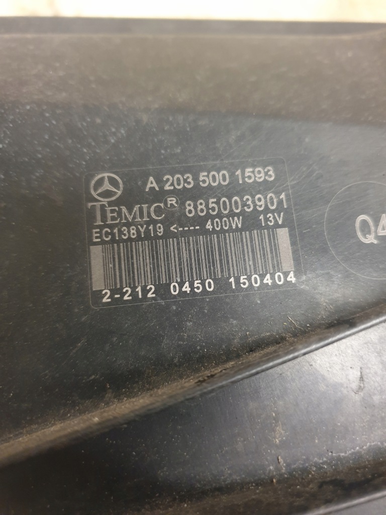 Mercedes c klasa w203 радиатор воды вентилятор a2035000503 a2035001593 Цена