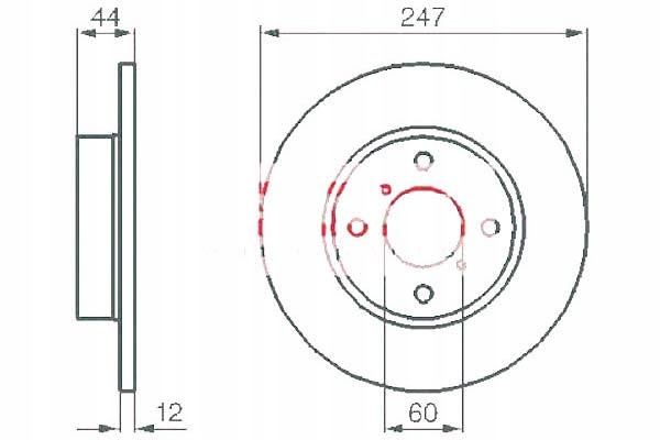 фото №1, Kamoka гальмівні диски гальмівні 2szt opel agila 00-