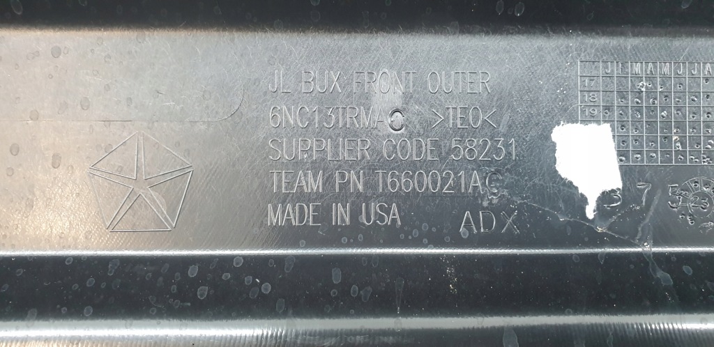 фото №12, Бампер перед передній jeep wrangler iv 4 jl 2017-2023 6x pdc 6nc13trmac