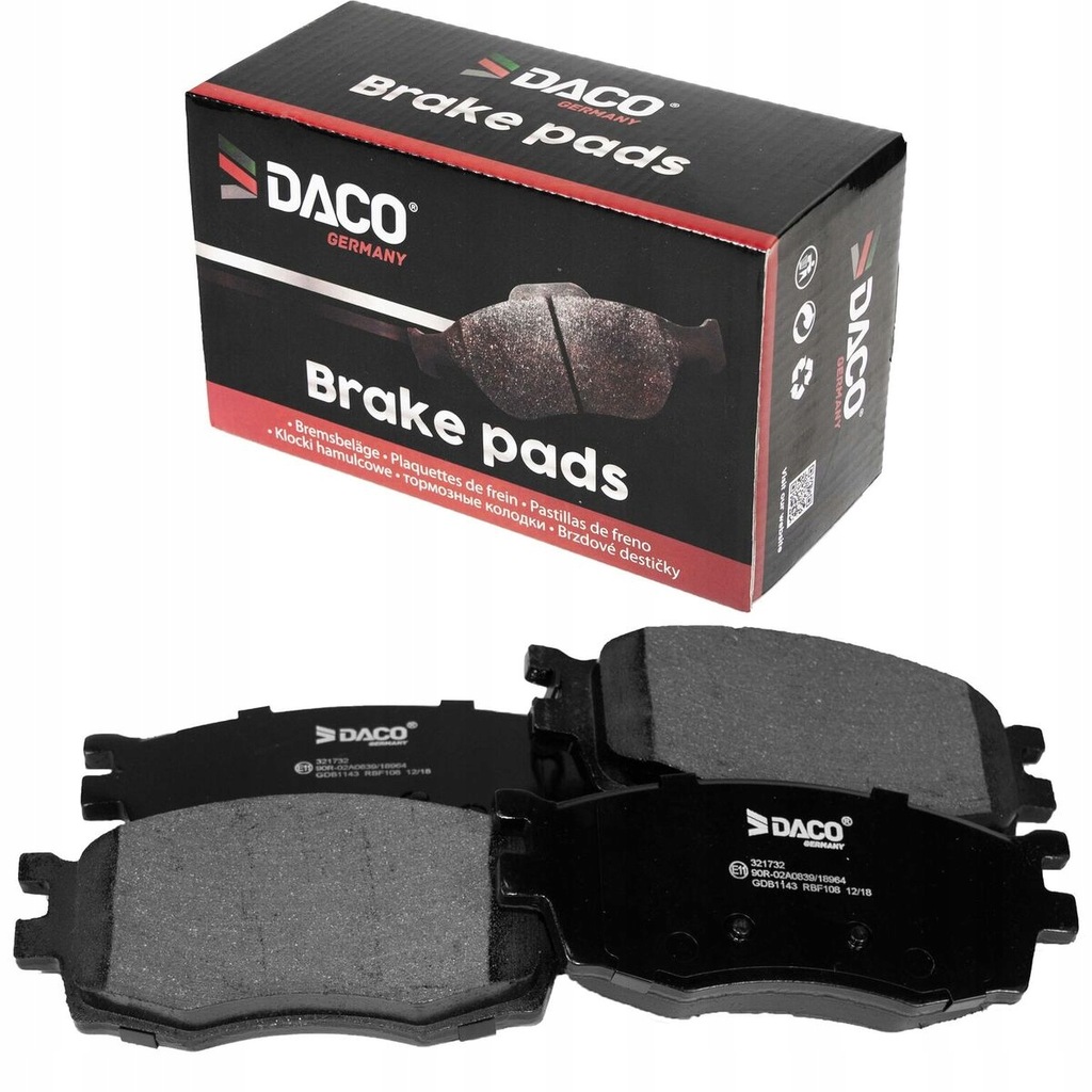 фото №1, Гальмівні колодки гальмівні daco перед do i20 accent iii rio