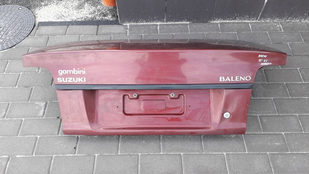 фото №10, Suzuki baleno 4d sedan 94-98 крышка багажника задняя комплектная