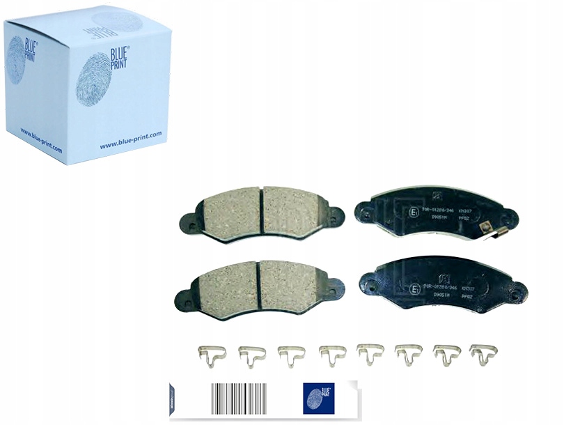 фото №1, Bluadk84228 тормозные колодки тормозные перед opel agila