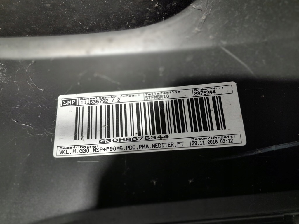 фото №9, Bmw 5' g30 бампер задня msp m-pakiet 6xpdc 8064711