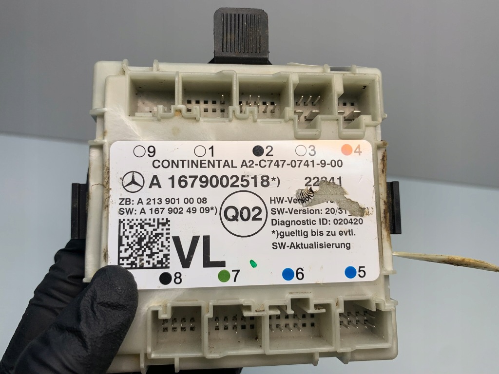 фото №7, Mercedes w205 w167 w222 модуль блок керування двері a1679002518