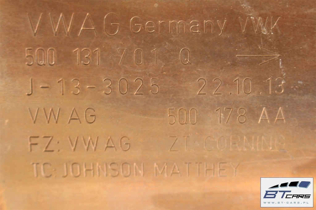 фото №8, Audi tt катализатор выхлоп 5q0131701q 5q0 131 701 q 8s гаситель 5q0 178 aa 5q