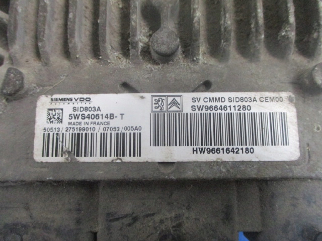 фото №6, Fiat scudo ii 2.0jtdm бортовий комп'ютер двигуна 9664611280 5ws40614b-t