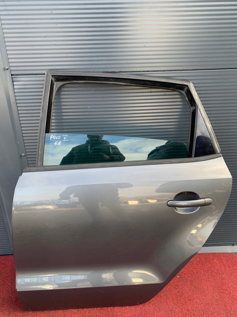 фото №1, Vw polo v 6r дверь левая задние левый задняя серые полный