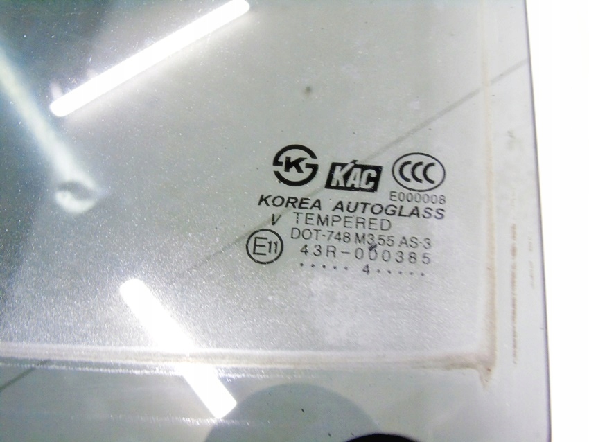 фото №3, Стекло дверь левый задняя hyundai santa fe i 2.0