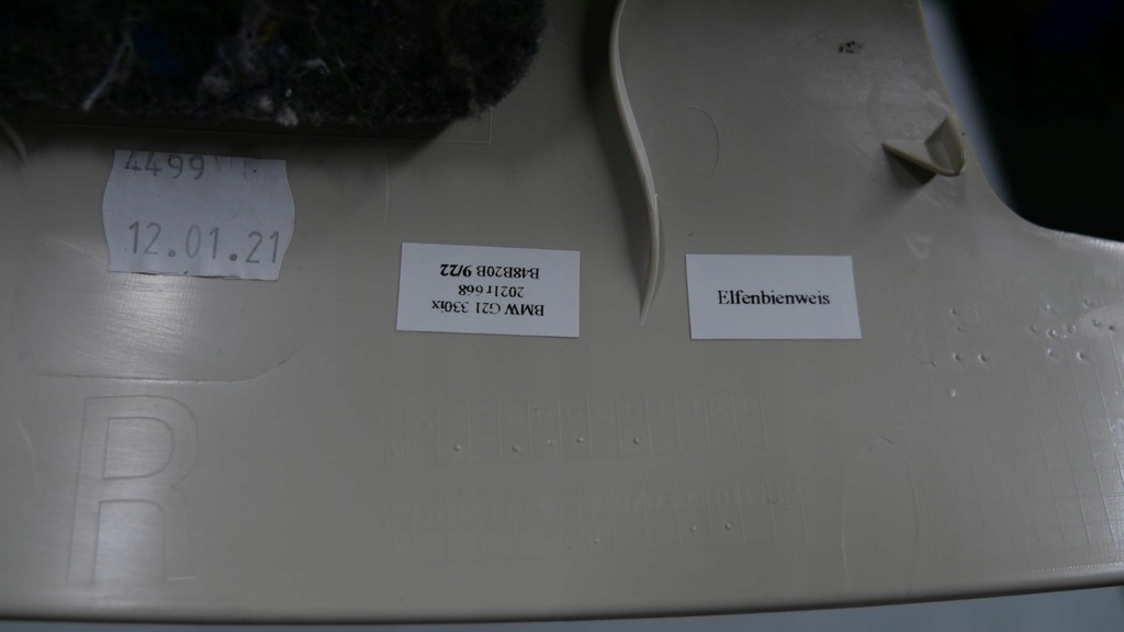 фото №7, Bmw g21 захист обшивка стійка правий задня elfenbeinweiss 7450008