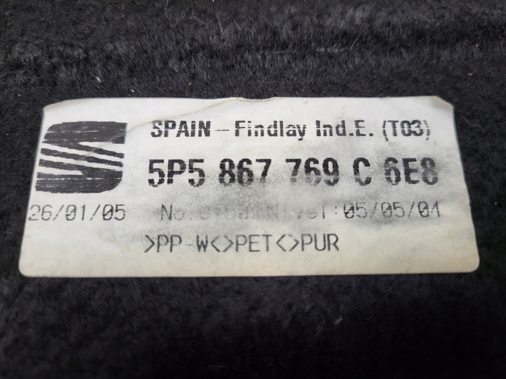 фото №6, Seat toledo iii 2004-2009 полиця багажника