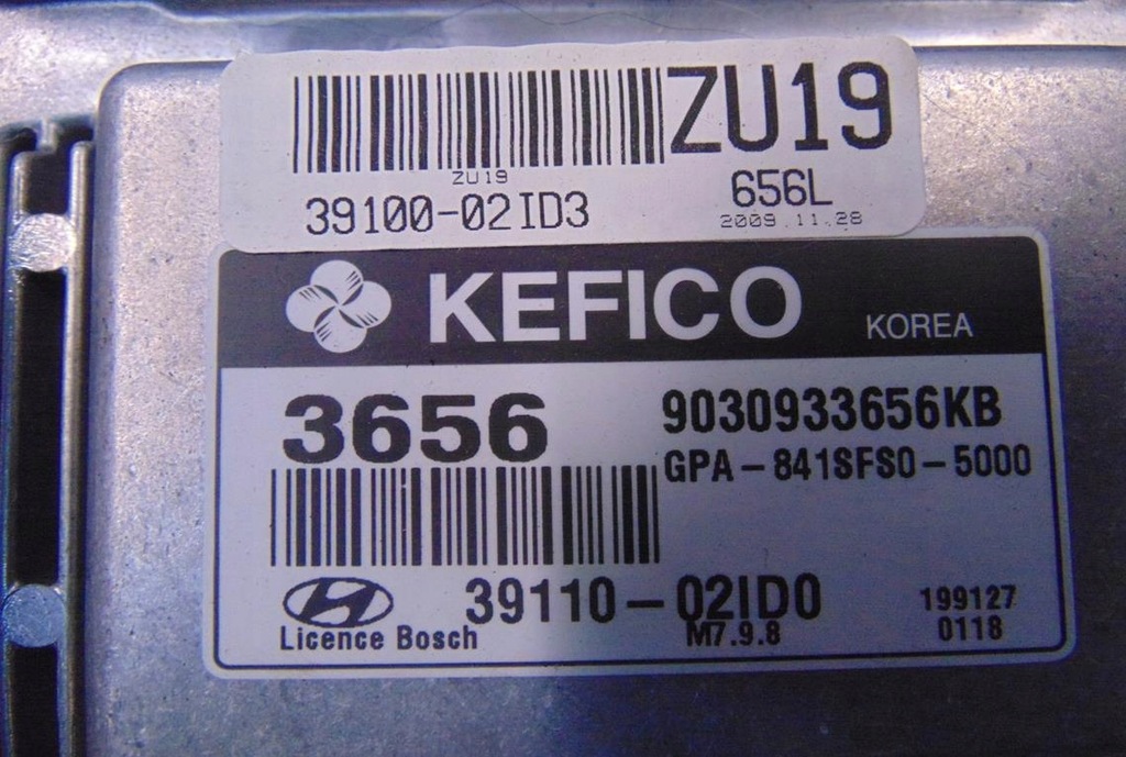 фото №6, Hyundai i10 1.1 бортовий комп'ютер двигуна 39100-02id3