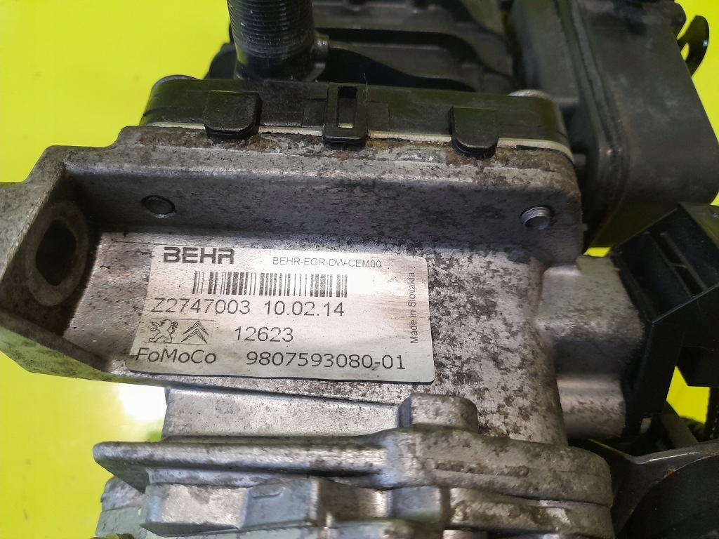 фото №5, Клапан радиатор egr 9807593080 citroen c4 picasso ii 14r