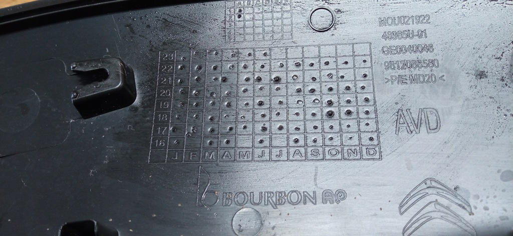 фото №9, Citroen c3 iii 16- молдинг накладка крила правий перед 9812088580