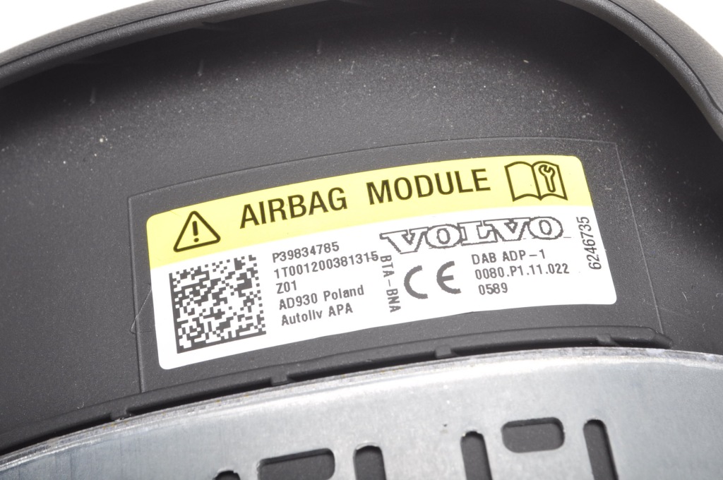 фото №6, Volvo s60 v60 xc60 ii подушка воздушная водителя подушка безопасности 39834785