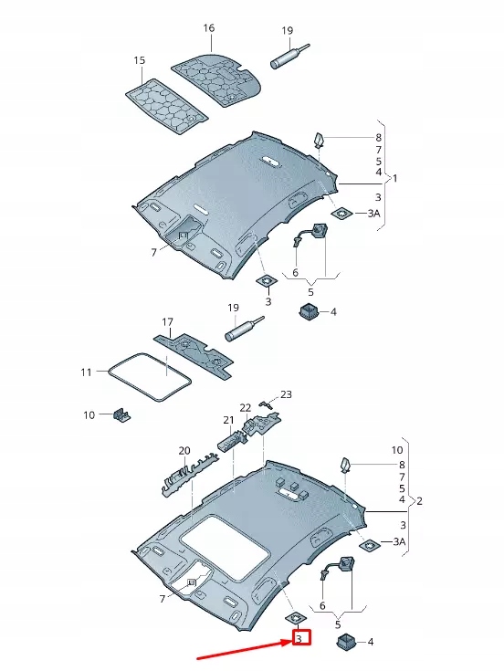 фото №1, Audi a7 sportback 4g rear roof microphone support 4g8867902