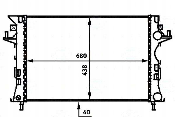 фото №1, Behr-hella радиатор renault espace 02- behr hella