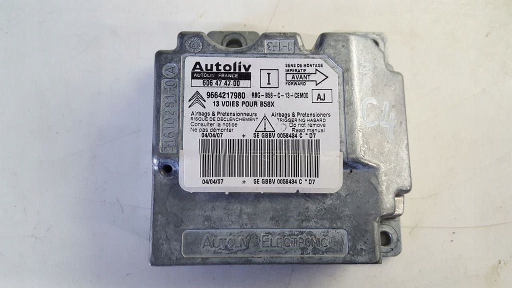 фото №4, Панель приладів подушки безпеки ремені citroen c4 grand picasso