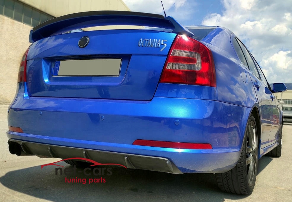 фото №12, Диффузор накладка бампера skoda octavia ii 04-09
