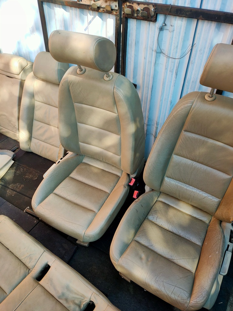 фото №9, Сидіння заднє сидіння audi a4 b6 шкіра beż + обшивки