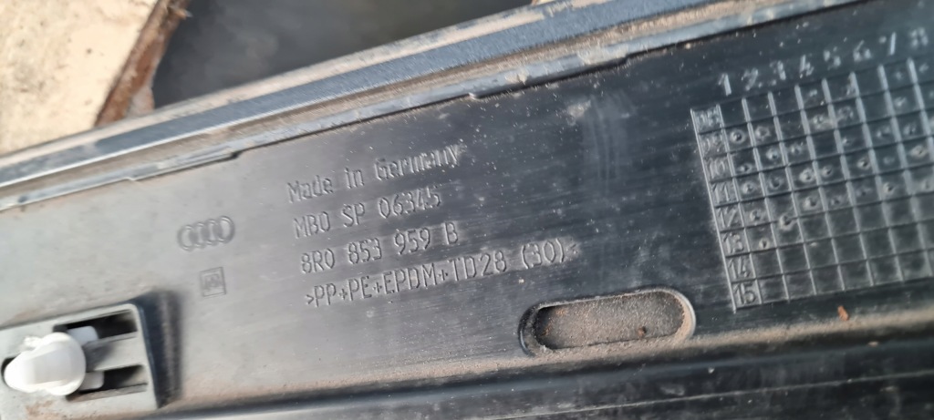 фото №9, Q5 8r lift молдинг двері ліва лівий перед sline 8r0853959b lz7s