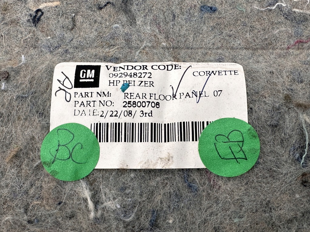 фото №13, Обшивка пол багажника chevrolet corvette c6 2005 - 2013