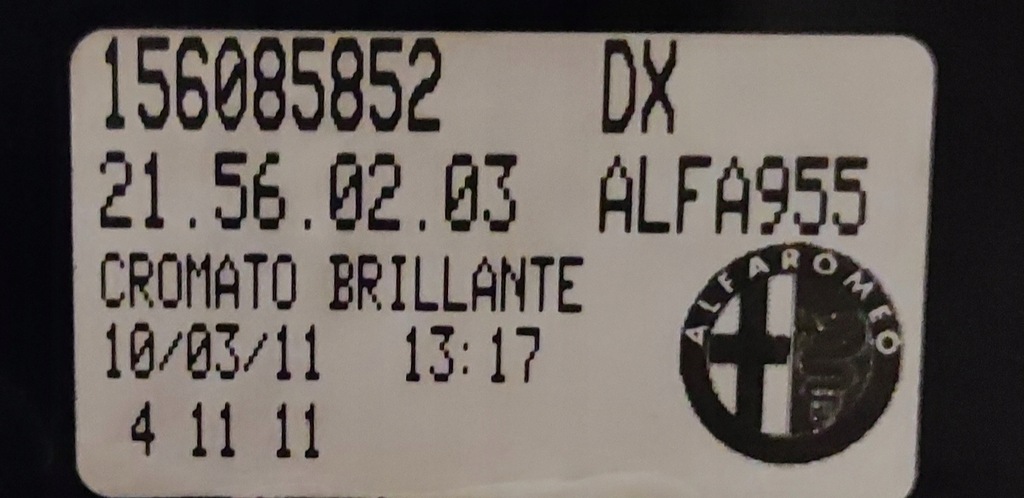 фото №3, Лампа права задня задня alfa romeo mito 156085852