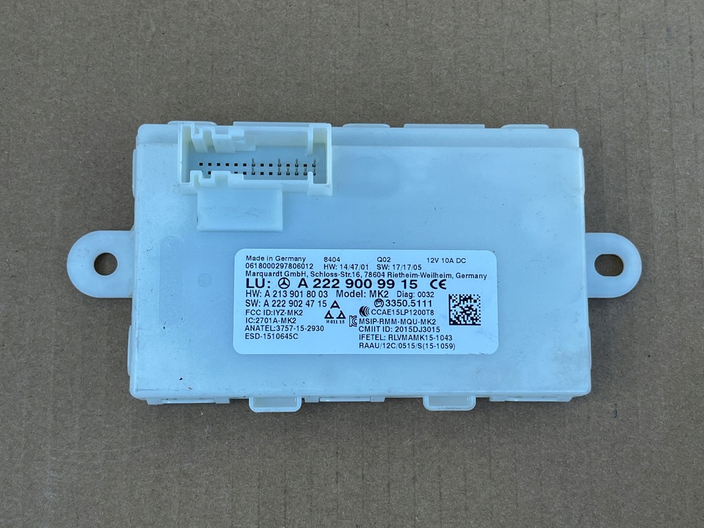 фото №1, Модуль, блок управления keyless mercedes w205 a2229009915