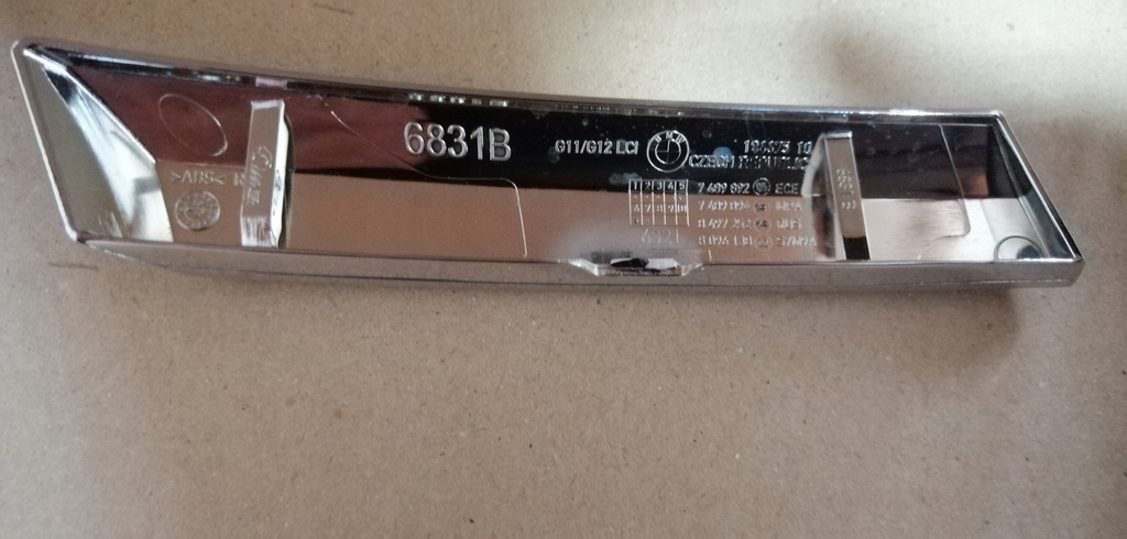 фото №5, Bmw g11 g12 lci lift молдинг декоративна задній лампи