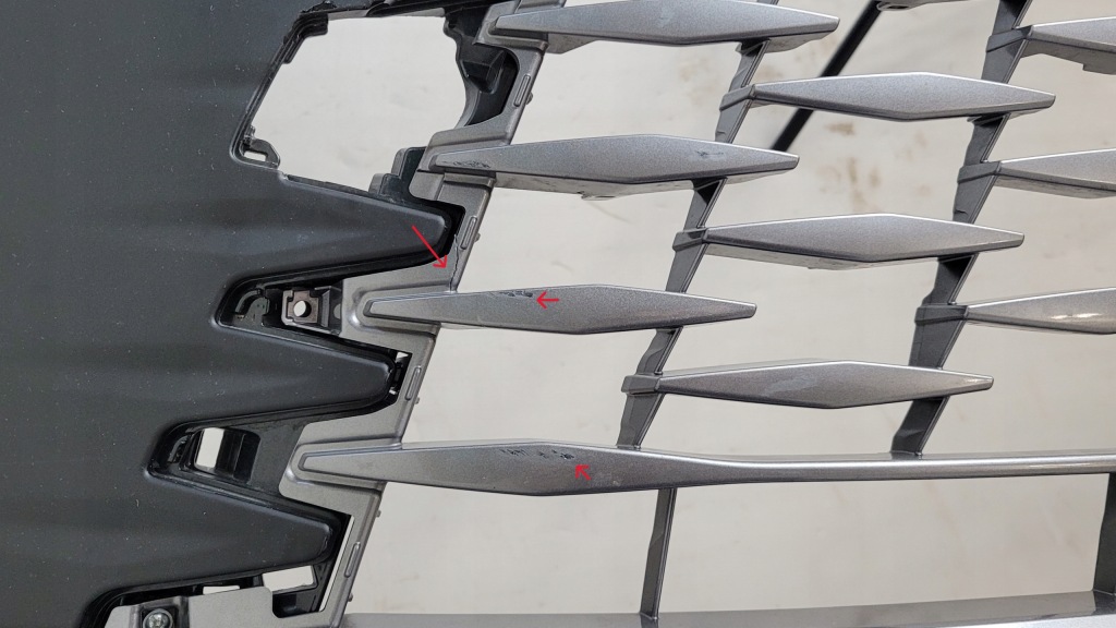 фото №3, Бампер передній перед решітка радіатора lexus rx v 2023- 52411-48850 53111-48530