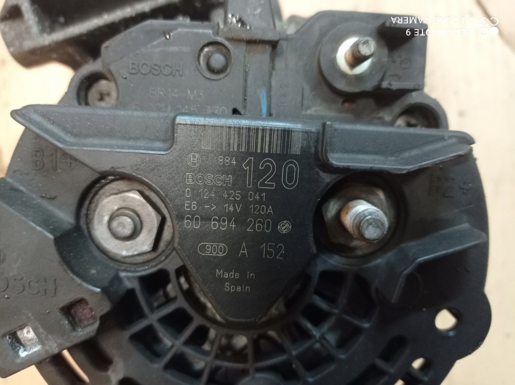 Генератор alfa romeo 2.2 jts 0124425041 Цена