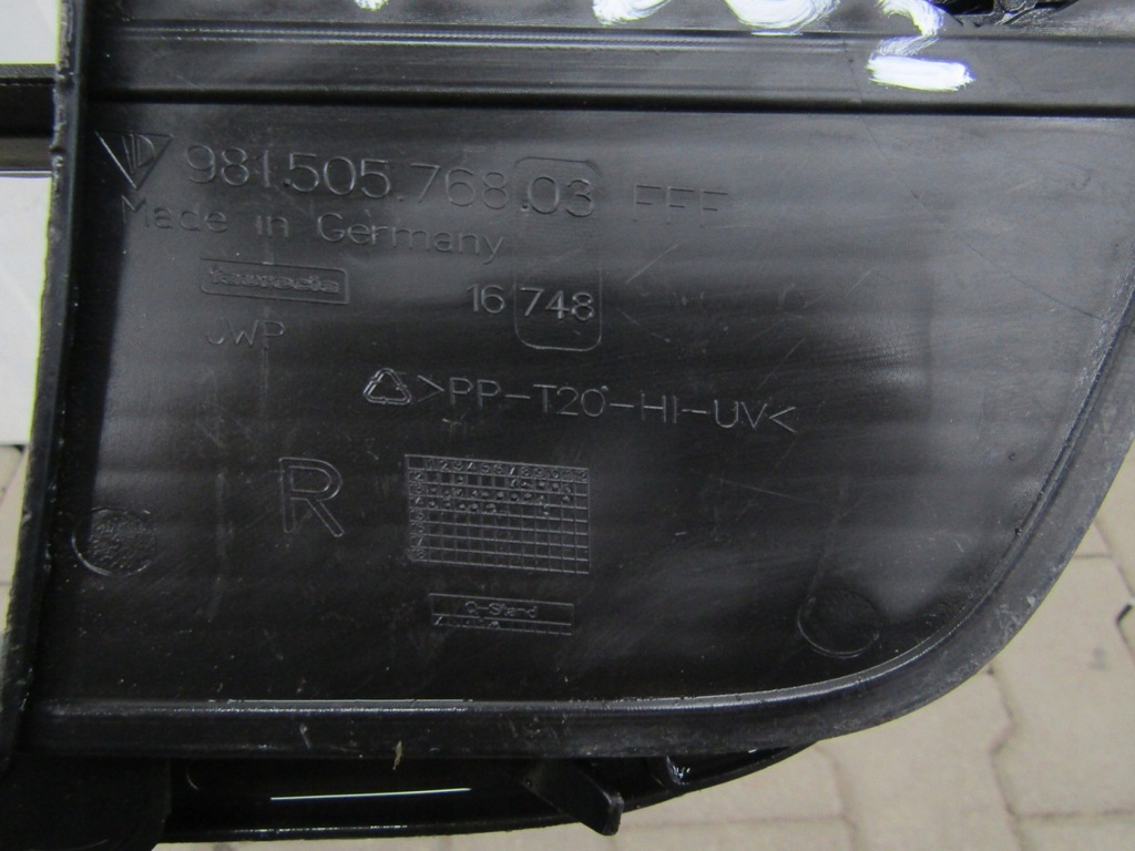 фото №7, Решётка заглушка правая бампер перед porsche cayman 2 ii 981 12-14