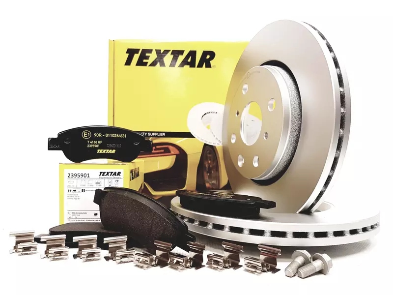 фото №2, Textar тормозные диски+ тормозные колодки перед peugeot 107 108 247mm