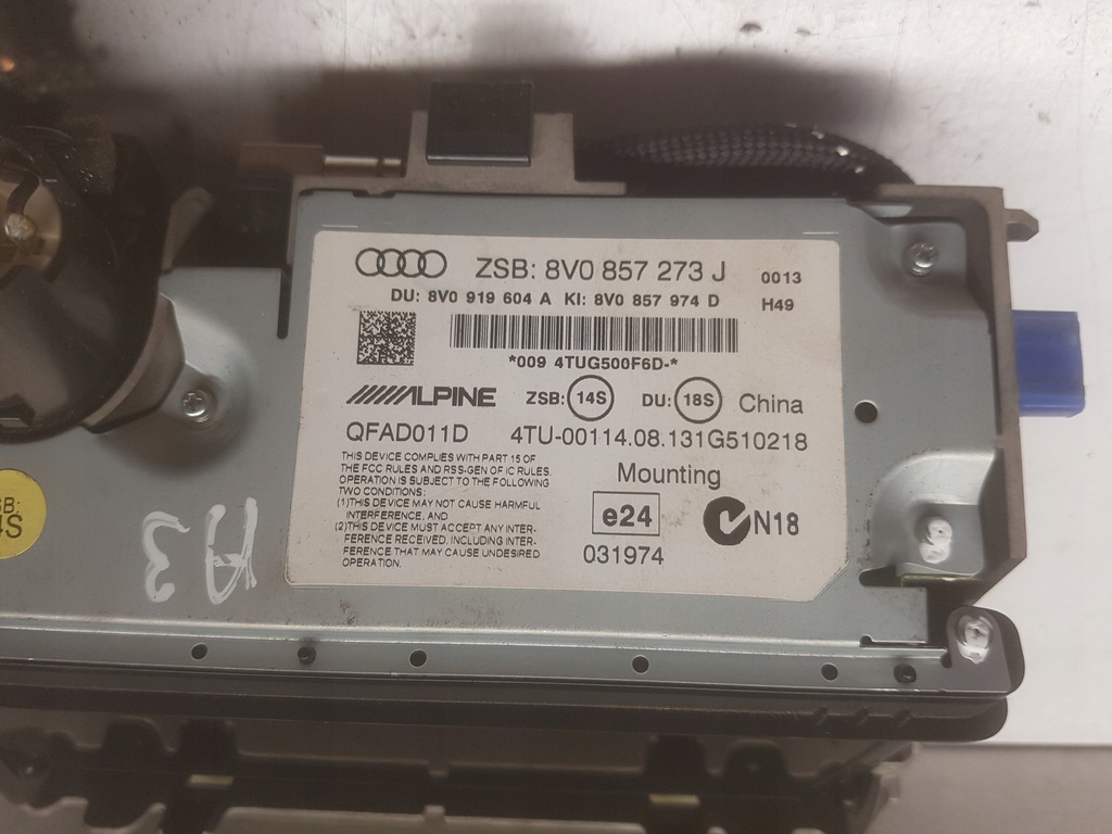 фото №4, Audi a3 8v 13r- дисплей mmi 8v0857273j