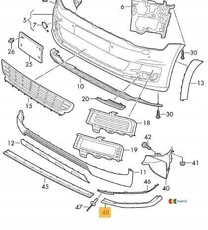 фото №5, Спойлер чорний vw golf 5g оригінальний 5g0805903j041